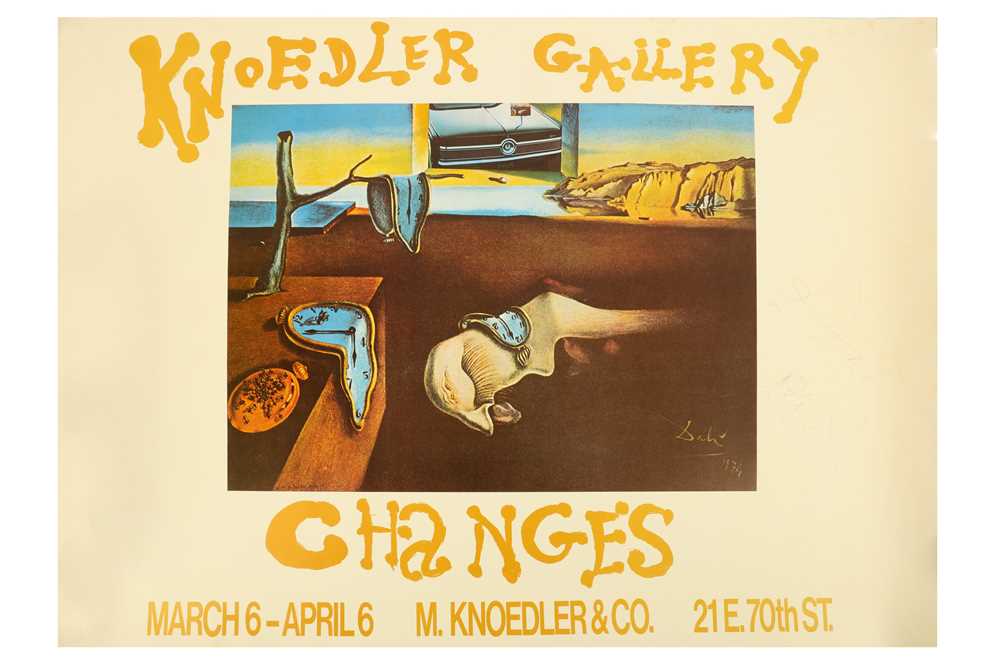 Lot 195 - Dalí (Salvador) Signed poster for Changes exhibition at Knoedler Gallery