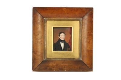Lot 407 - Portrait miniature of a gentleman, with short...