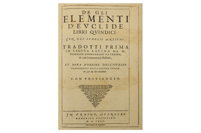 Lot 330 - Euclides & Commandino (Federico, translator)