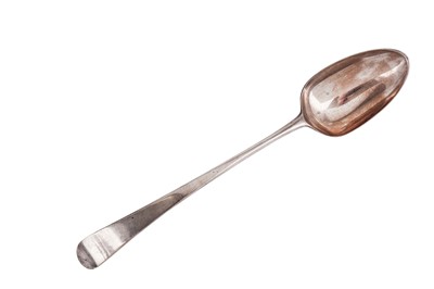 Lot 125 - A George III sterling silver basting spoon,...