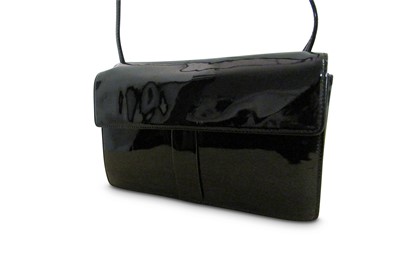 Lot 116 - Yves Saint Laurent Black Patent Crossbody Bag