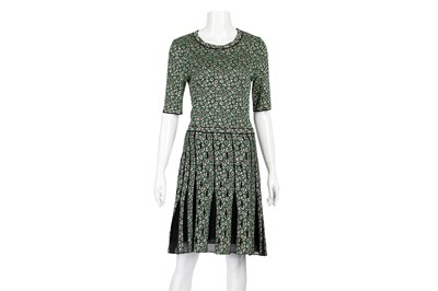 Lot 130 - Missoni Green Abstract Knitted Dress - Size 42
