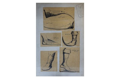 Lot 476 - Theatrical Shoe Sketches.