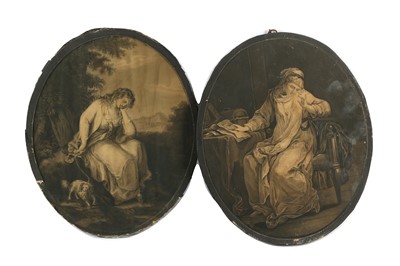 Lot 435 - AFTER ANGELICA KAUFFMAN (SWISS, 1741-1807) Two...