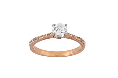 Lot 85 - A diamond single-stone ring