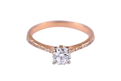 Lot 64 - A diamond single-stone ring