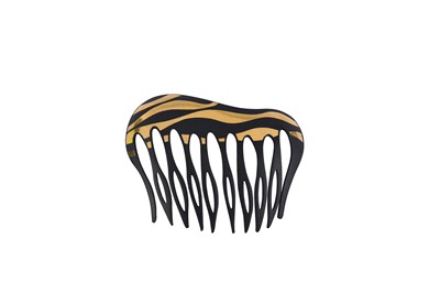 Lot 81 - A damascene iron hair comb, by Angela Cummings for Tiffany & Co., circa 1980