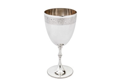 Lot 534 - A Victorian sterling silver goblet, London 1868 by Thomas Smily