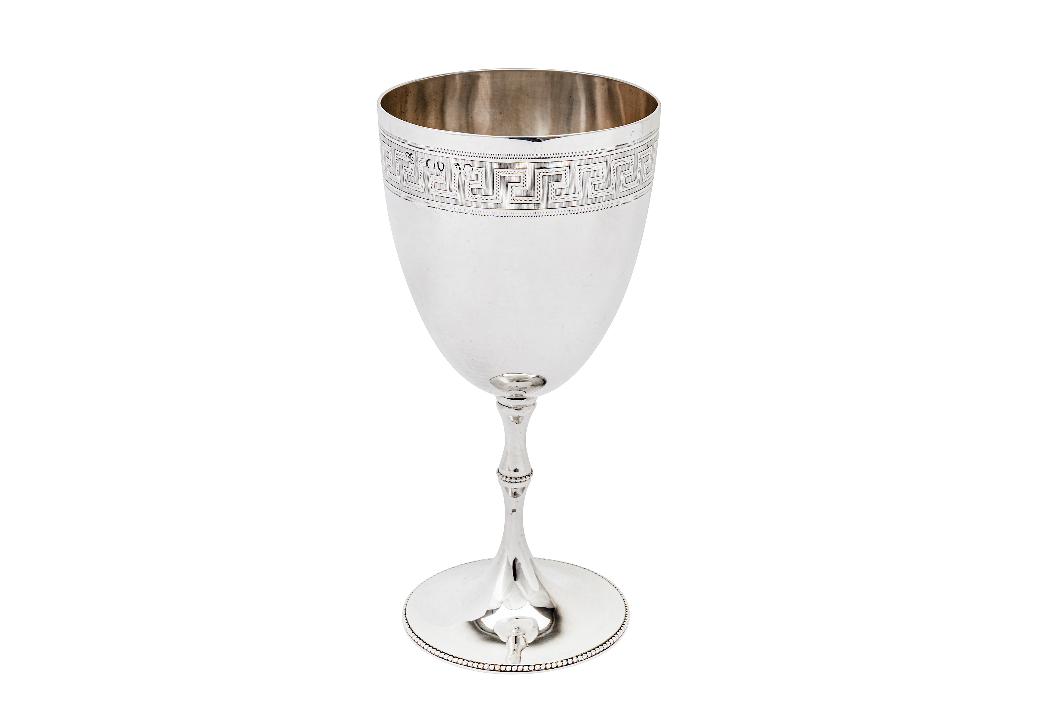 Lot 534 A Victorian sterling silver goblet London Lot 534 A Victorian sterling silver goblet London