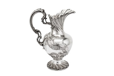 Lot 262 - A late 19th century / early 20th century French 950 standard silver ewer and basin, Paris circa 1900 by Henri Soufflot (active 1884-1910)