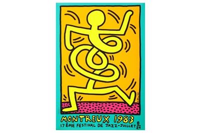 Lot 325 - Keith Haring (American, 1958-1990), 'Montreux Jazz Festival, 1983 (Green)'