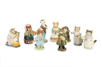 Lot 381 - A collection of nine Beswick Beatrix Potter F Warne and Co Ltd figures