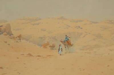 Lot 331 - BEDOUIN TRAVELLERS IN THE DESERT