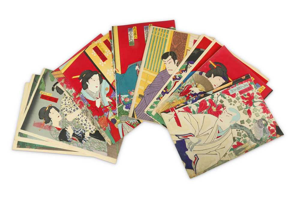 Lot 653 - A COLLECTION OF JAPANESE WOODBLOCK PRINTS BY KUNICHIKA AND OTHERS.