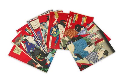 Lot 655 - A COLLECTION OF JAPANESE WOODBLOCK PRINTS BY KUNICHIKA AND OTHERS.
