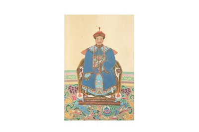 Lot 732 - FOUR CHINESE HANGING SCROLL PAINTINGS.