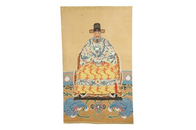 Lot 732 - FOUR CHINESE HANGING SCROLL PAINTINGS.