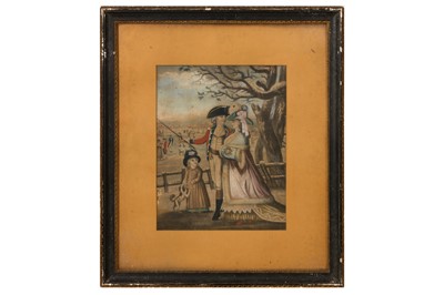 Lot 189 - A PAIR OF 18TH CENTURY HAND COLOURED ETCHINGS OF SUMMER AND WINTER