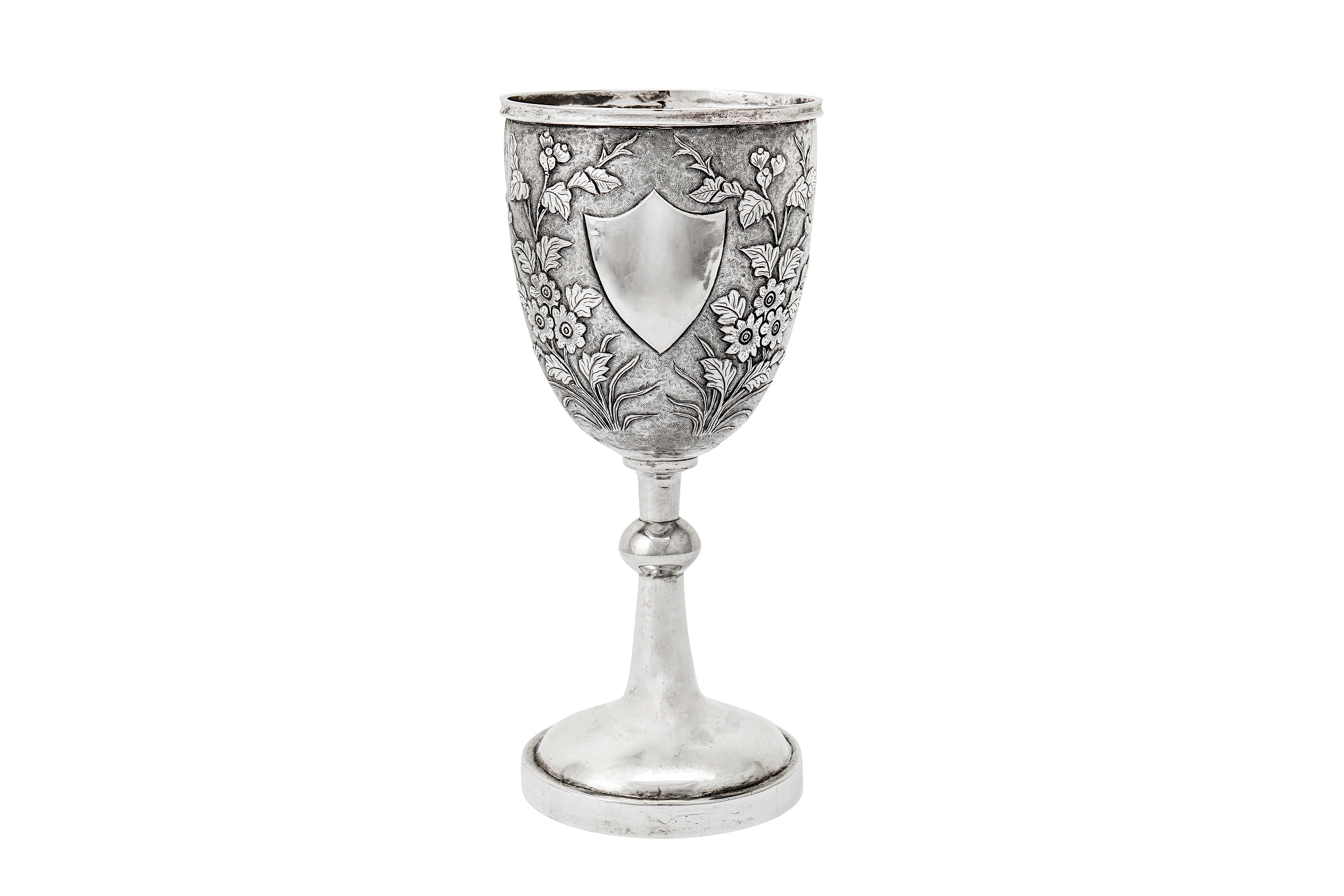 Lot 5: Chinese Export Silver-Gilt Goblet