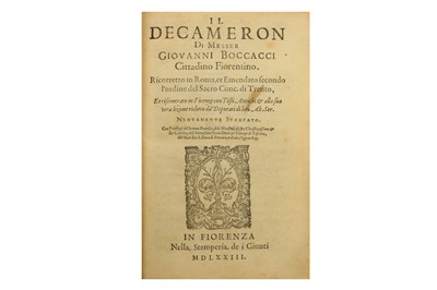 Lot 10 - Boccaccio (Giovanni)