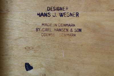 Lot 1 - Hans J Wegner for Carl Hansen and Son