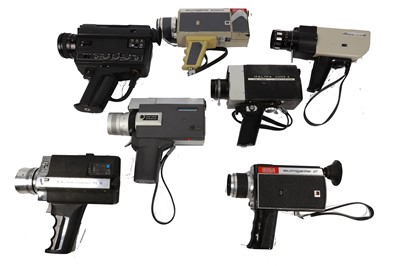 Lot 309 - A Group of Super 8 & 8mm Movie Cameras
