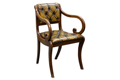 Lot 285 - A Louis XIV style kingwood bureau plat and chair