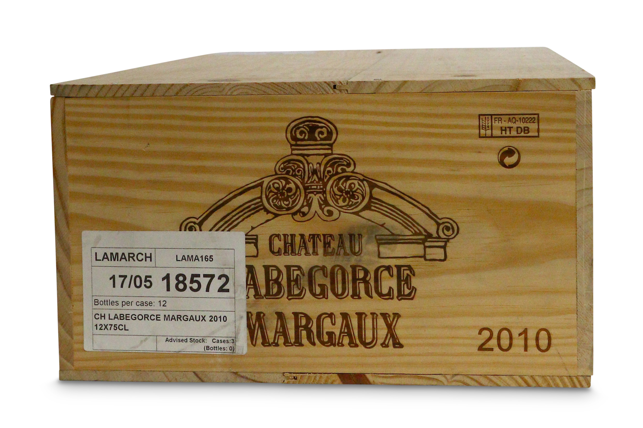 Lot 175 Chateau Labegorce Margaux 2010