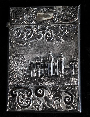 Lot 67 - A Nathaniel Mills hallmarked card case with...