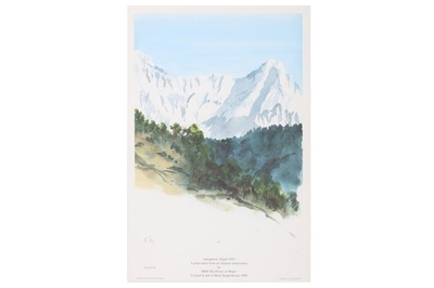 Lot 313 - Prince Charles - Sun Print of Annapurna, Nepal