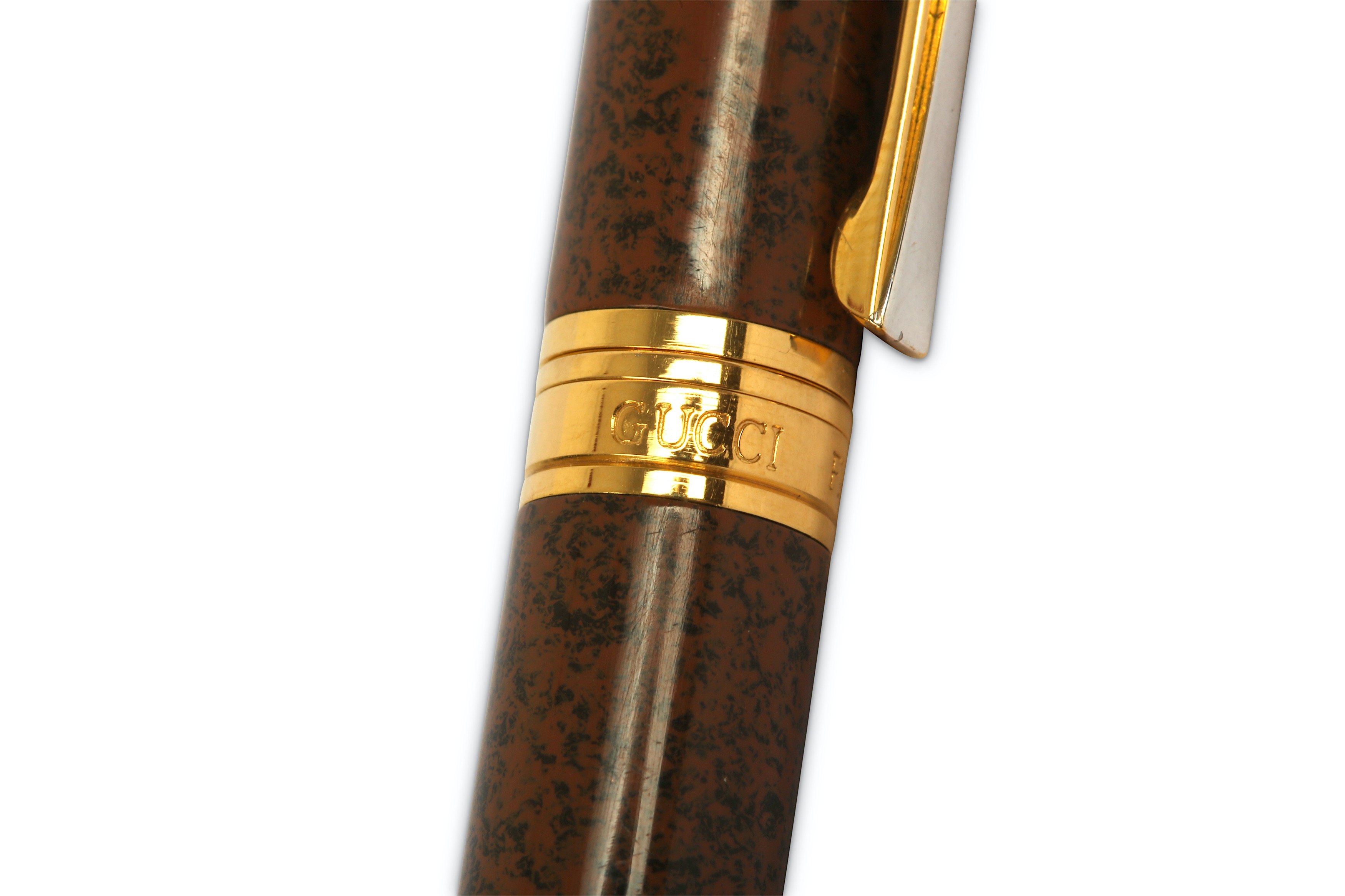 Gucci Gold Toned Ballpoint Pen in Original Box for sale at auction