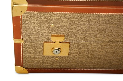 Lot 207 - A GUCCI VINTAGE ROLLING STEAMER TRUNK