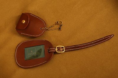 Lot 207 - A GUCCI VINTAGE ROLLING STEAMER TRUNK