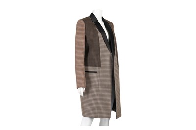 Lot 203 - Celine Brown Tweed Coat - Size 40