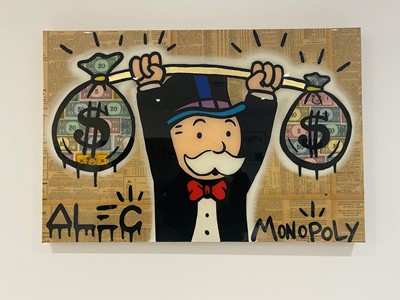 Lot 104 - Alec Monopoly (American, b.1986), 'Monopoly Lifting Bag'