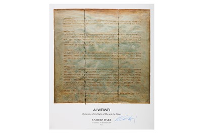 Lot 337 - Ai Weiwei (Chinese, b.1957), 'Declaration of the Rights of Man and the Citizen'