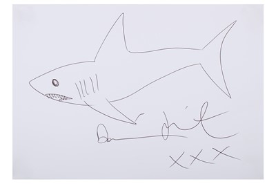 Lot 334 - Damien Hirst (British, b.1965), 'Shark drawing'