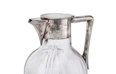 Lot 387 - A late Victorian sterling silver mounted claret jug, London 1899 by John Grinsell & Sons
