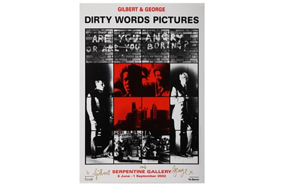 Lot 303 - Gilbert and George (British duo, b.1943 & 1942), 'Dirty Words Pictures'