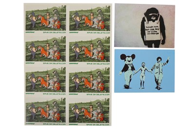 Lot 189 - Banksy (British, b.1974), 'Save or Delete Sticker Sheet'