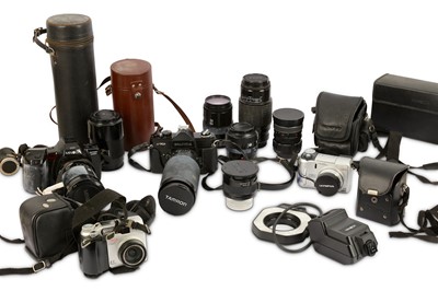 Lot 274 - A Collection of Various Cameras, Lenses & Accessories