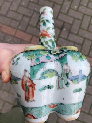 Lot 228 - A Chinese famille verte tulip vase.