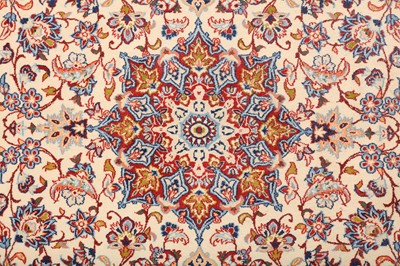 Lot 32 - AN EXTREMELY FINE PART SILK ISFAHAN RUG, CENTRAL PERSIA