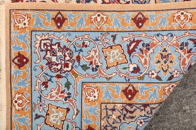 Lot 32 - AN EXTREMELY FINE PART SILK ISFAHAN RUG, CENTRAL PERSIA