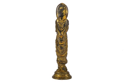 Lot 284 - A Tibetan gilt bronze Buddhist deity