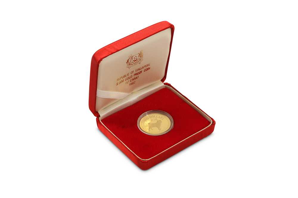 Lot 82 - A 1982 22ct Republic of Singapore 500 dollar gold proof coin