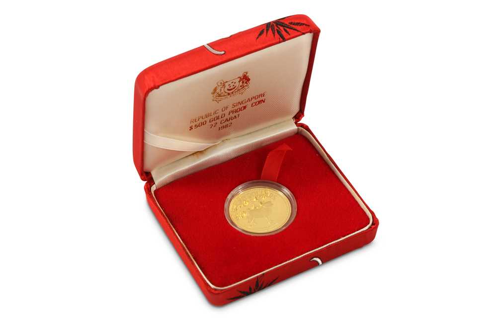 Lot 83 - A 1982 22ct Republic of Singapore 500 dollar gold proof coin