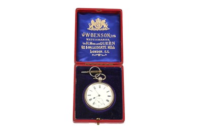 Lot 88 - A 9ct GRADUATED ALBERT CHAIN AND TWO POCKET WATCHES