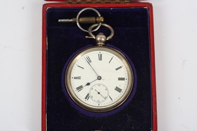 Lot 88 - A 9ct GRADUATED ALBERT CHAIN AND TWO POCKET WATCHES