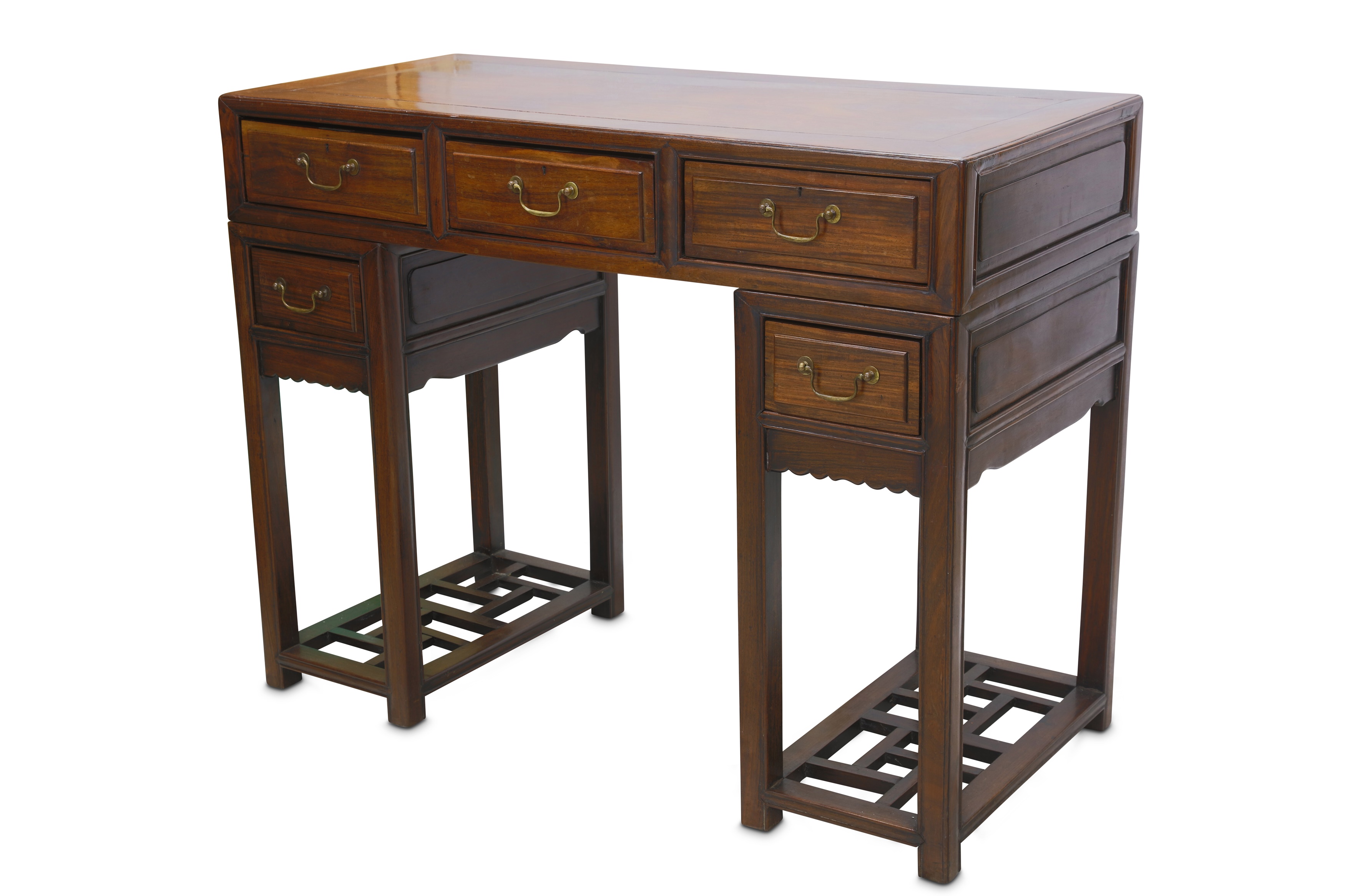 Lot 464 A CHINESE HARDWOOD DESK.